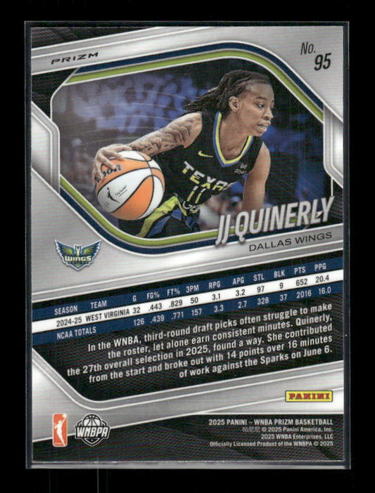 JJ Quinerly - 2025 Prizm WNBA - Silver Prizm - Rookie