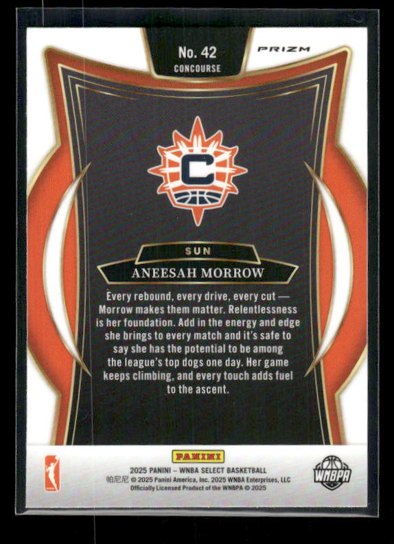 Aneesah Morrow - 2025 Select WNBA - Silver Prizm - Rookie