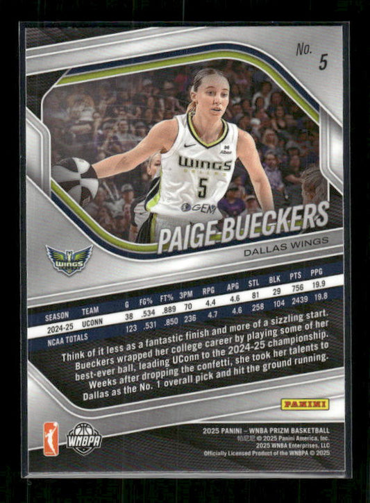 Paige Bueckers - 2025 Prizm WNBA - Rookie