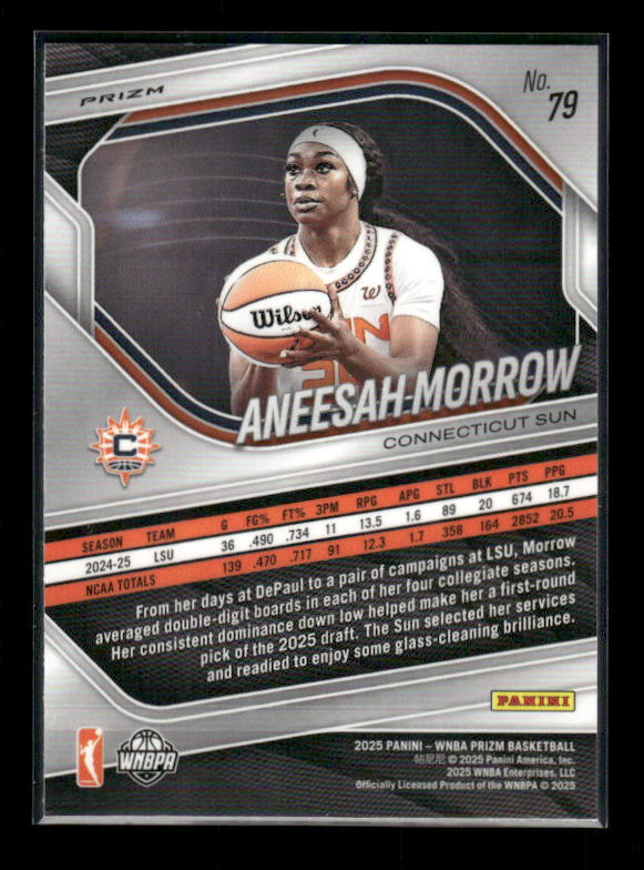 Aneesah Morrow - 2025 Prizm WNBA - White Seismic - Rookie