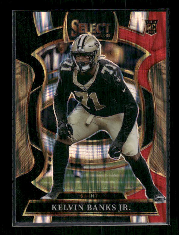 Kelvin Banks Jr. - 2025 Select Football - Black & Red Shock - Rookie