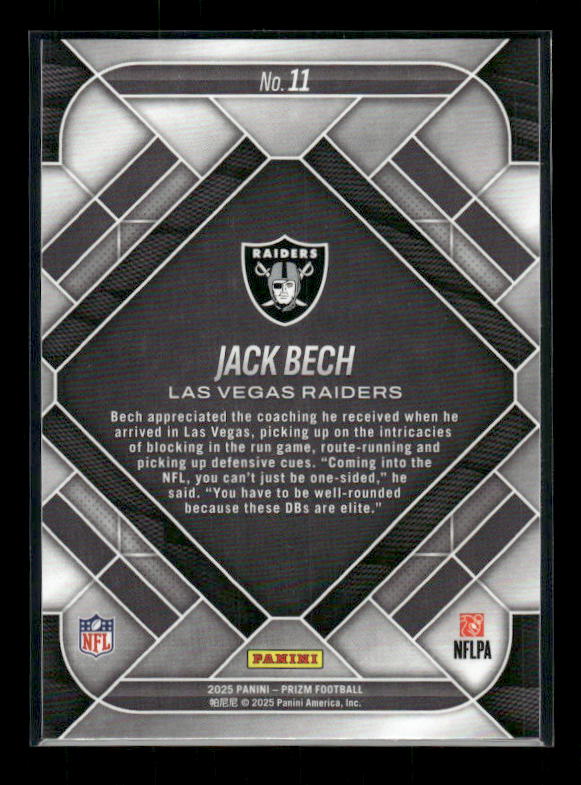 Jack Bech - 2025 Prizm Football - Emergent - Rookie