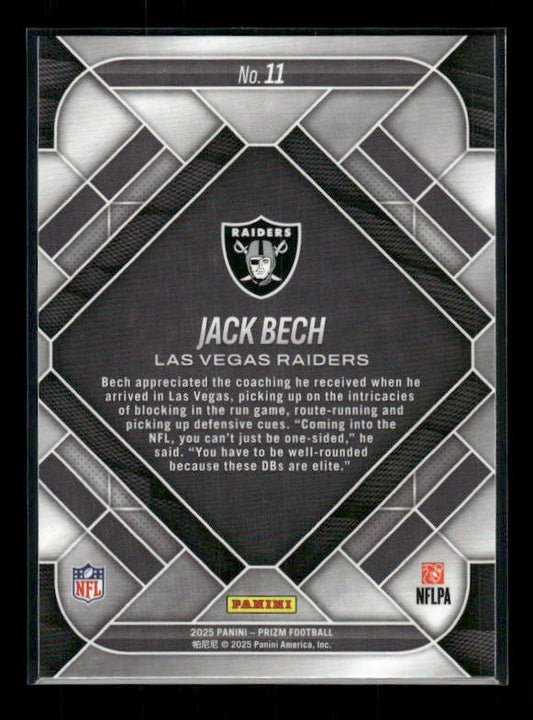 Jack Bech - 2025 Prizm Football - Emergent - Rookie