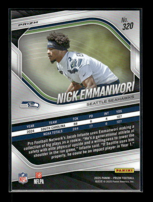 Nick Emmanwori - 2025 Prizm Football - White Disco - Rookie