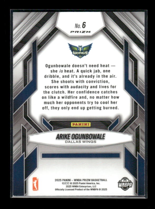 Arike Ogunbowale - 2025 Prizm WNBA - Green Fearless