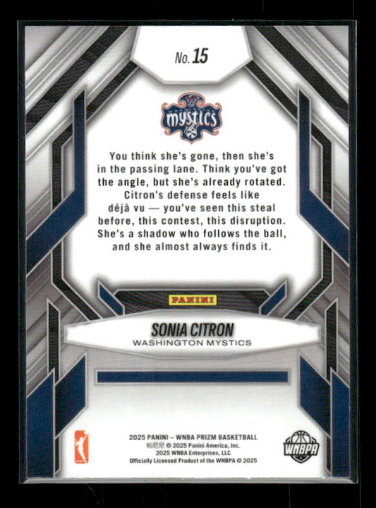 Sonia Citron - 2025 Prizm WNBA - Fearless - Rookie
