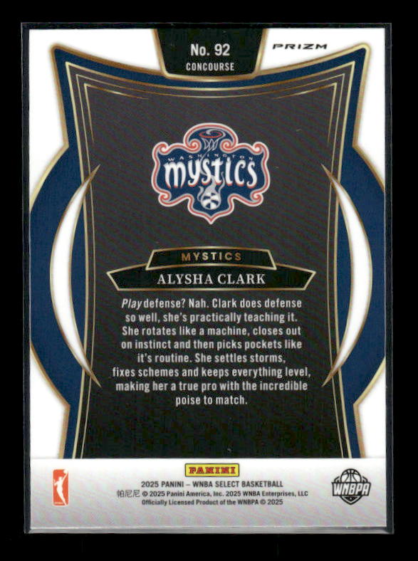 Alysha Clark - 2025 Select WNBA - Pink Flash