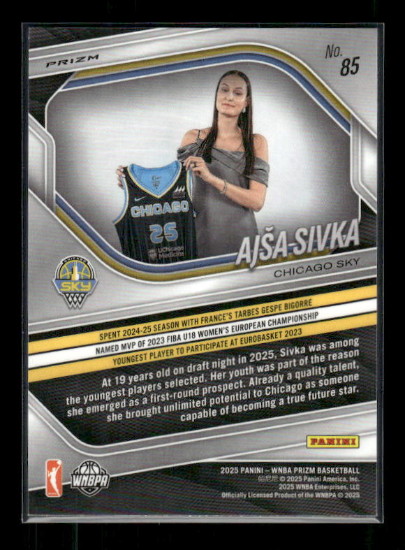 Ajsa Sivka - 2025 Prizm WNBA - Blue Velocity - Rookie