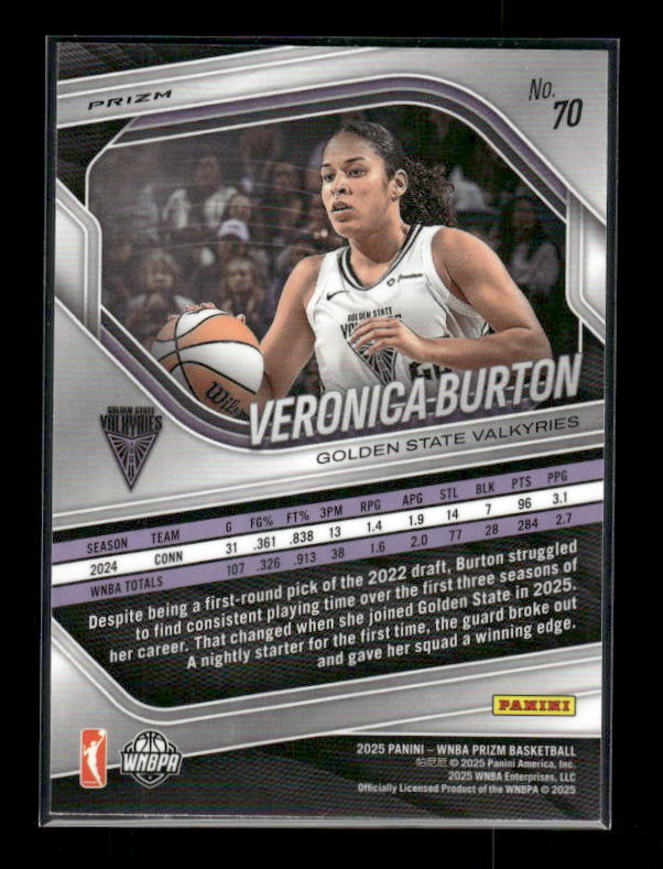 Veronica Burton - 2025 Prizm WNBA - Cracked Ice