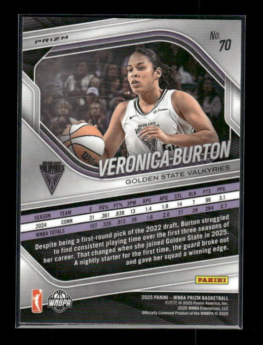 Veronica Burton - 2025 Prizm WNBA - Cracked Ice