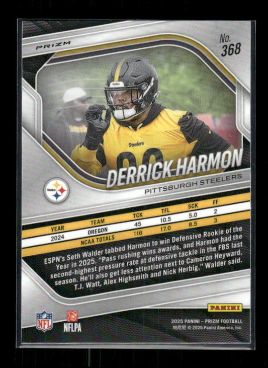 Derrick Harmon - 2025 Prizm Football - White Disco - Rookie