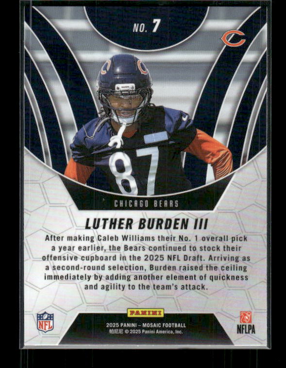 Luther Burden III - 2025 Mosaic Football - Elevate - Rookie