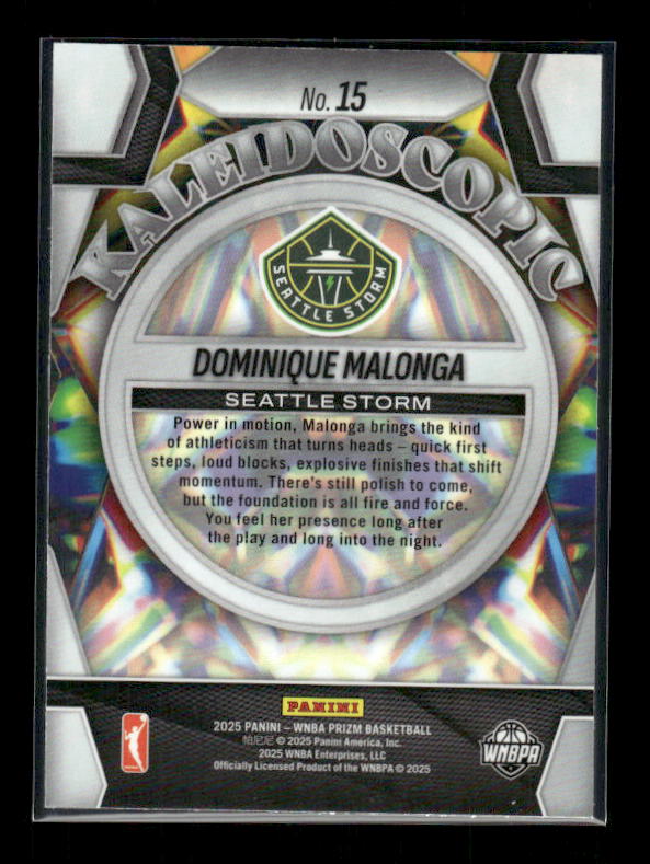 Dominique Malonga - 2025 Prizm WNBA - Kaleidoscopic - Rookie