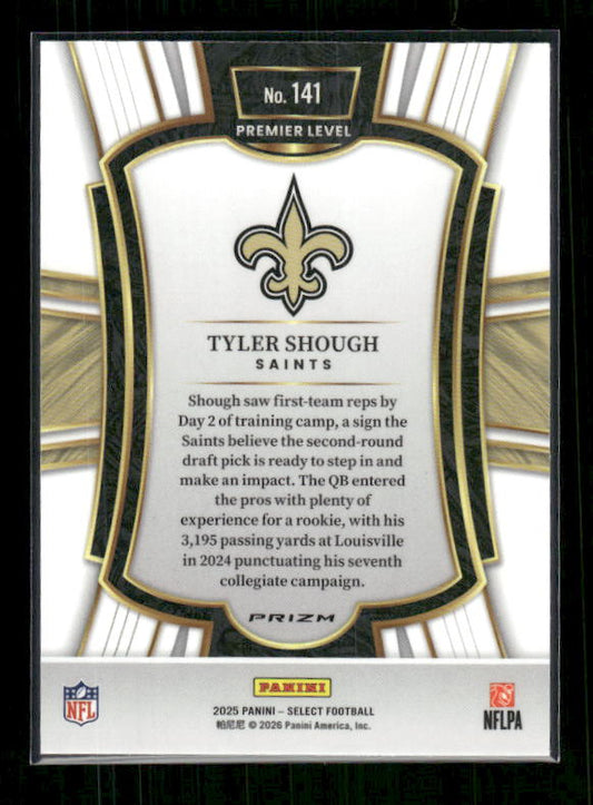 Tyler Shough - 2025 Select Football - Premier Silver Prizm - Rookie
