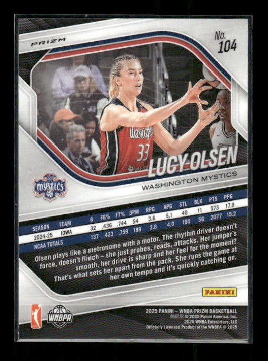 Lucy Olsen - 2025 Prizm WNBA - Green Prizm - Rookie
