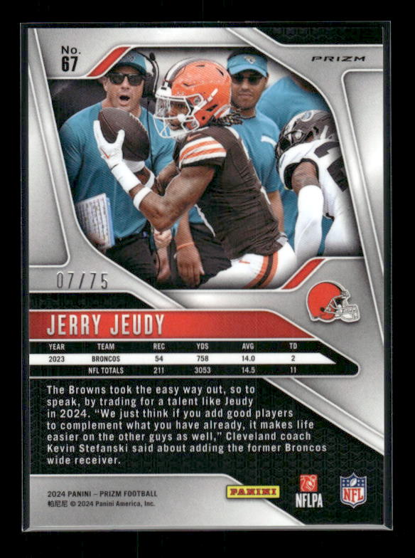 Jerry Jeudy - 2024 Panini Prizm - Green Scope /75