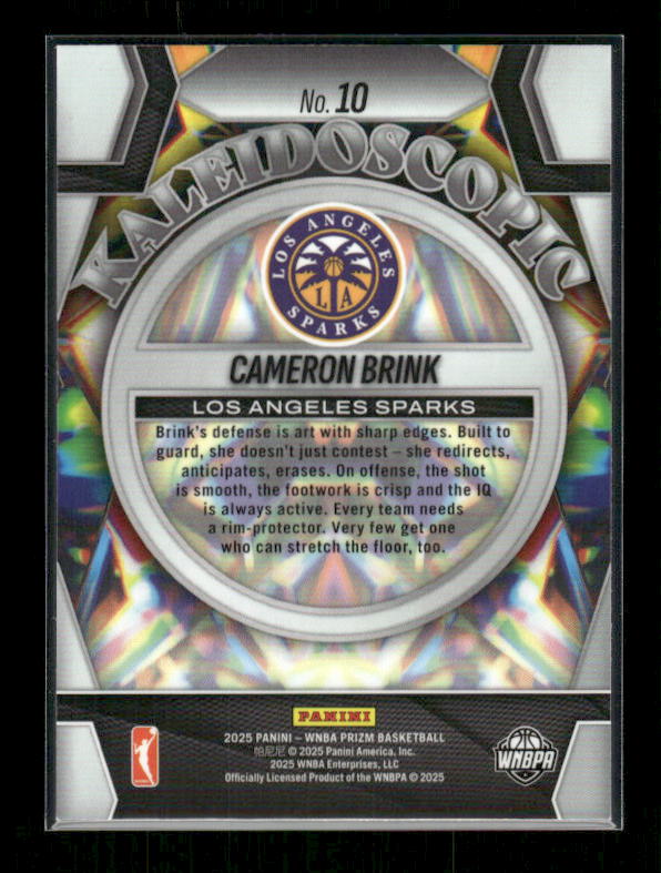 Cameron Brink - 2025 Prizm WNBA - Kaleidoscopic
