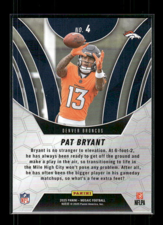 Pat Bryant - 2025 Mosaic Football - Elevate - Rookie