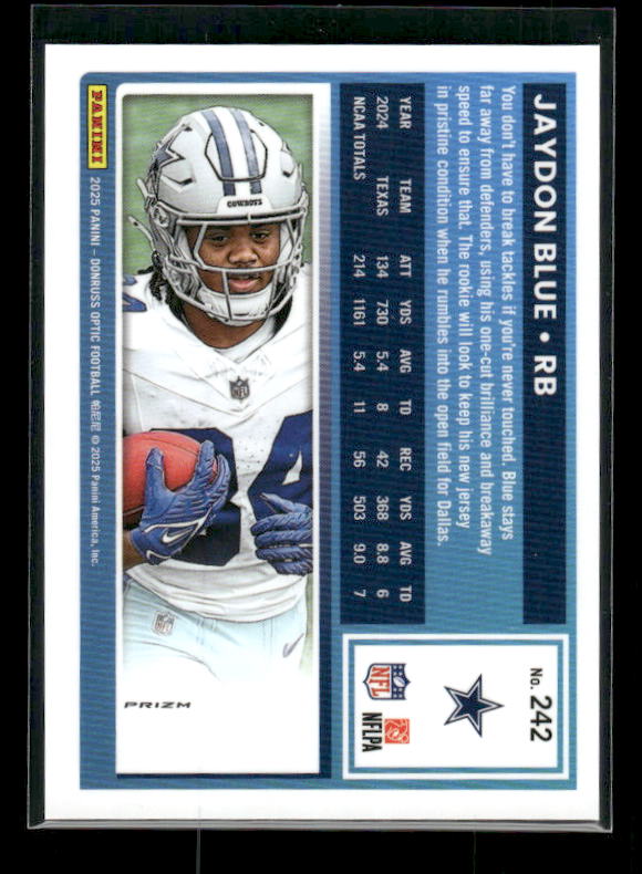 Jaydon Blue - 2025 Optic Football - Purple Shock - Rated Rookie
