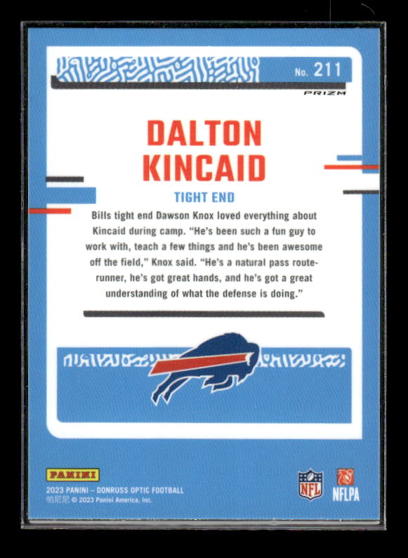 Dalton Kincaid - 2023 Donruss Optic - Green Velocity - Rated Rookie