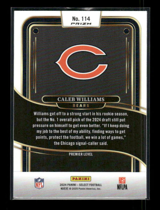 Caleb Williams - 2024 Select Football - Premier Red & Blue Shock - Rookie