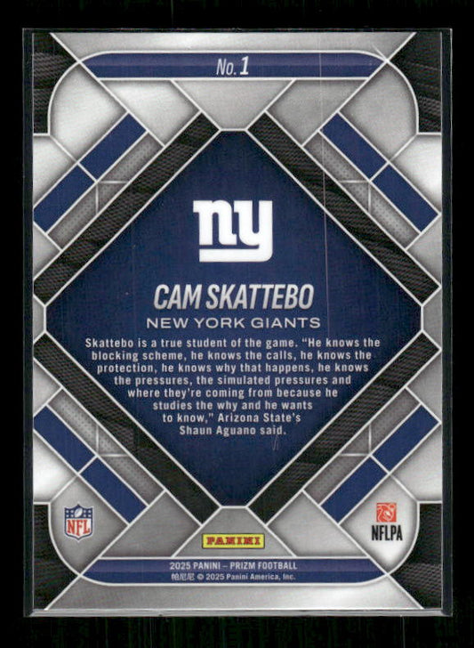Cam Skattebo - 2025 Prizm Football - Emergent - Rookie