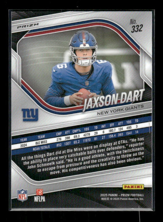Jaxson Dart - 2025 Prizm Football - White Disco - Rookie