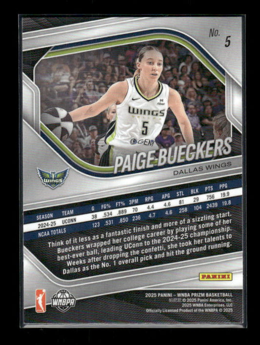 Paige Bueckers - 2025 Prizm WNBA - Rookie