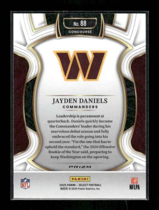 Jayden Daniels - 2025 Select Football - Green & Yellow Shock