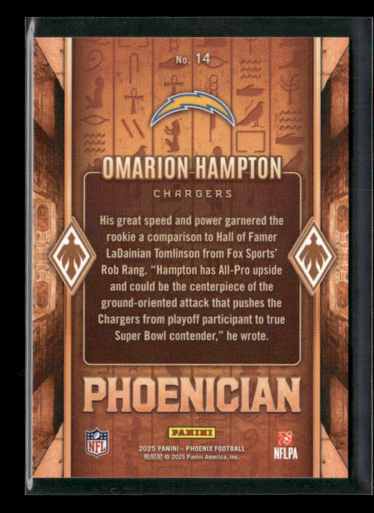 Omarion Hampton - 2025 Phoenix Football - Phoenician SSP - Rookie