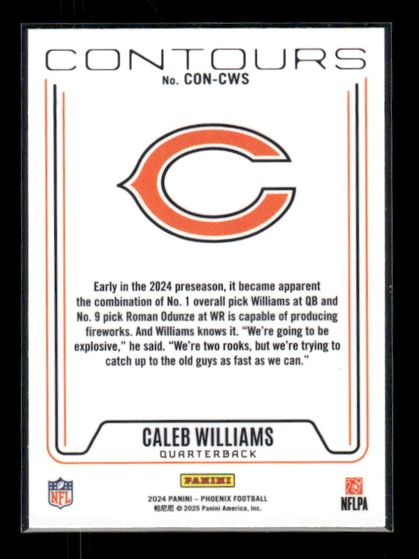 Caleb Williams - 2024 Phoenix Football - Hyper Contours - Rookie