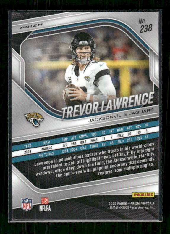 Trevor Lawrence - 2025 Prizm Football - Green Wave