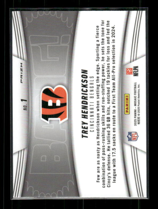 Trey Hendrickson - 2025 Mosaic Football - Green Mosaic BANG