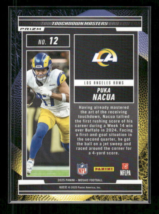 Puka Nacua - 2025 Mosaic Football - Green Mosaic Touchdown Masters