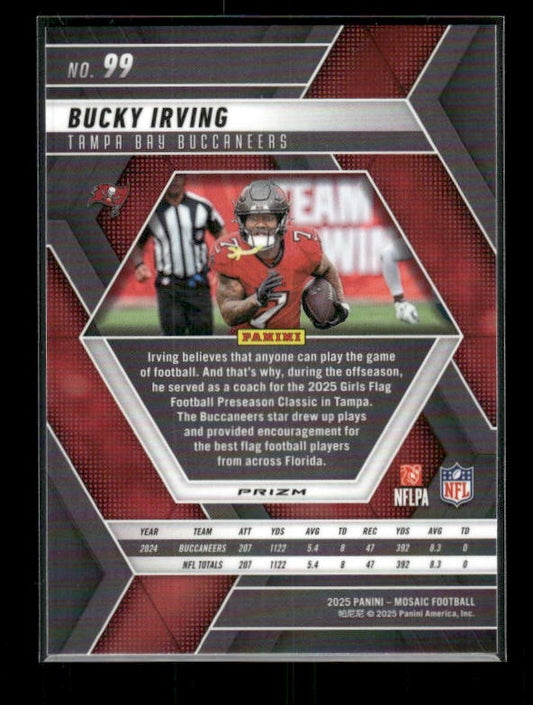 Bucky Irving - 2025 Mosaic Football - Genesis SSP