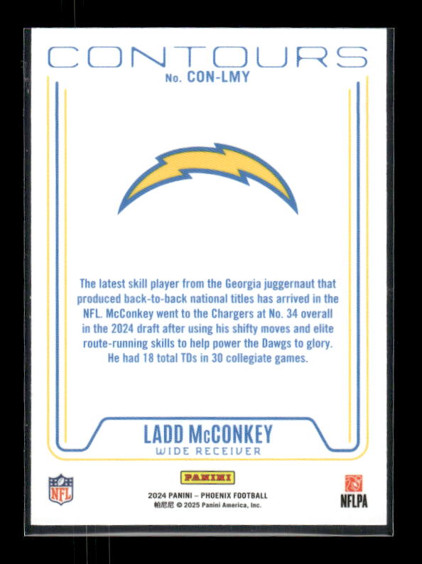 Ladd McConkey - 2024 Phoenix Football - Contours - Rookie