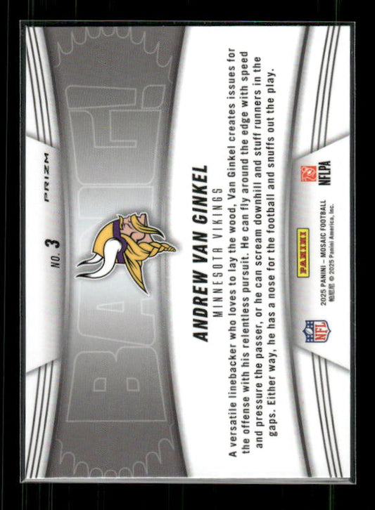 Andrew Van Ginkel - 2025 Mosaic Football - Green Mosaic BANG