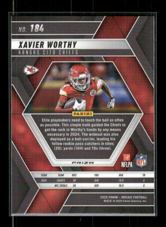 Xavier Worthy - 2025 Mosaic Football - Green Mosaic