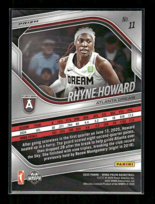 Rhyne Howard - 2025 Prizm WNBA - WNBA Logo Prizm