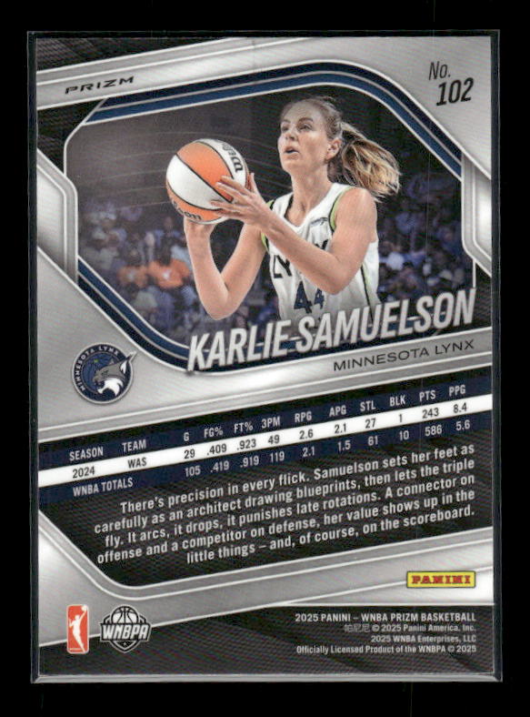 Karlie Samuelson - 2025 Prizm WNBA - Cracked Ice