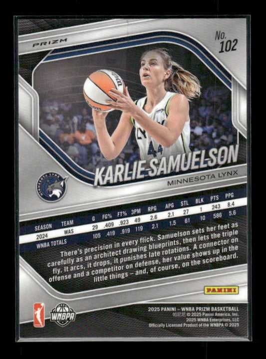 Karlie Samuelson - 2025 Prizm WNBA - Cracked Ice