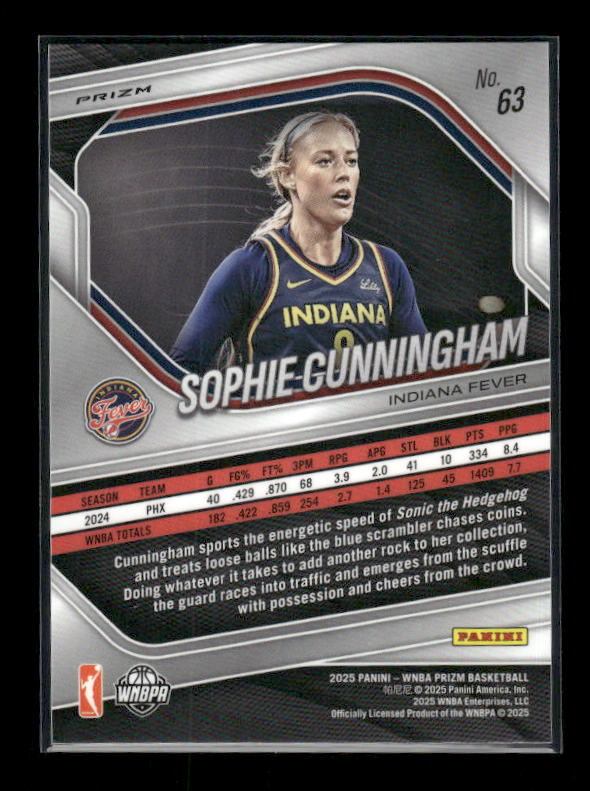 Sophie Cunningham - 2025 Prizm WNBA - Orange Ice Prizm