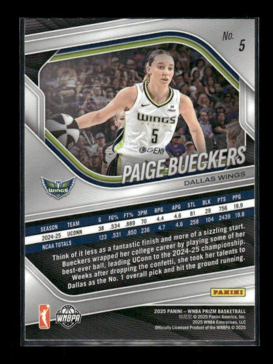 Paige Bueckers - 2025 Prizm WNBA - Rookie