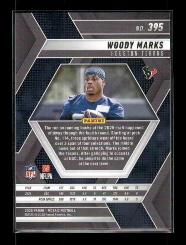 Woody Marks - 2025 Mosaic Football - Rookie