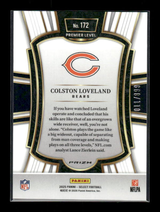 Colston Loveland - 2025 Select Football - Premier Copper Shock /899 - Rookie
