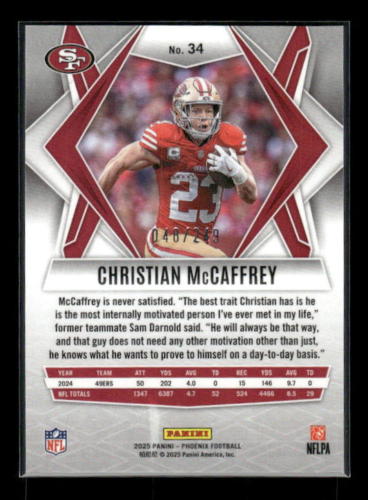 Christian McCaffrey - 2025 Phoenix Football - Winter Purple /249