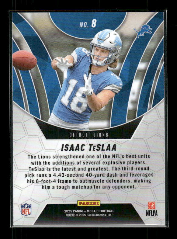 Isaac TeSlaa - 2025 Mosaic Football - Elevate - Rookie