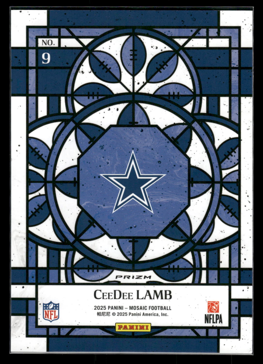 CeeDee Lamb - 2025 Mosaic Football - Jumbo / Oversized Stained Glass