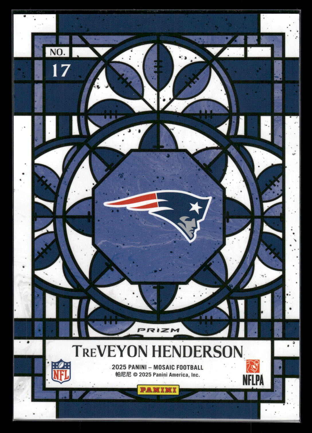 TreVeyon Henderson - 2025 Mosaic Football - Jumbo / Oversized Stained Glass - Rookie