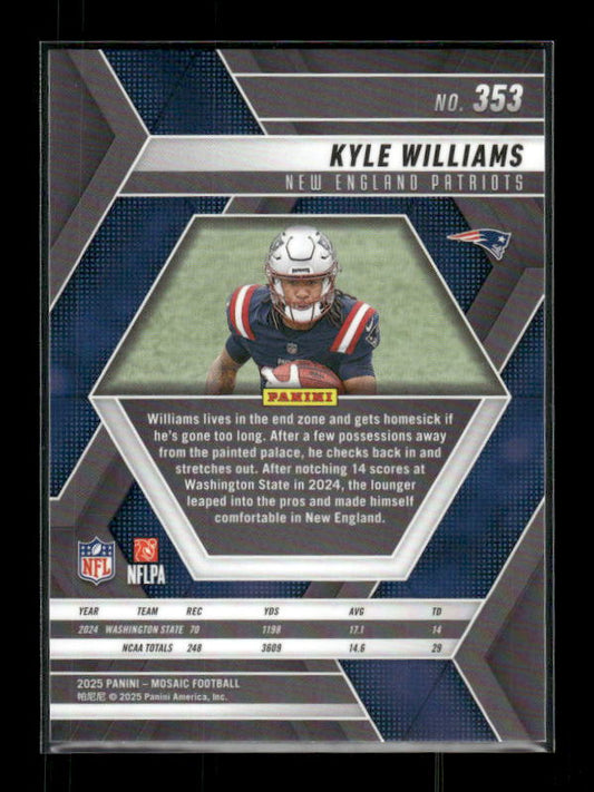 Kyle Williams - 2025 Mosaic Football - Rookie